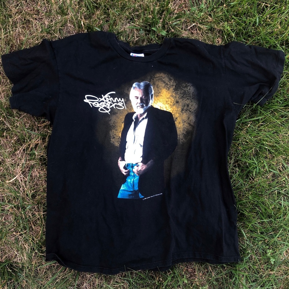 >>SOLD<< Kenny Rogers On Tour Single Stitch vintag